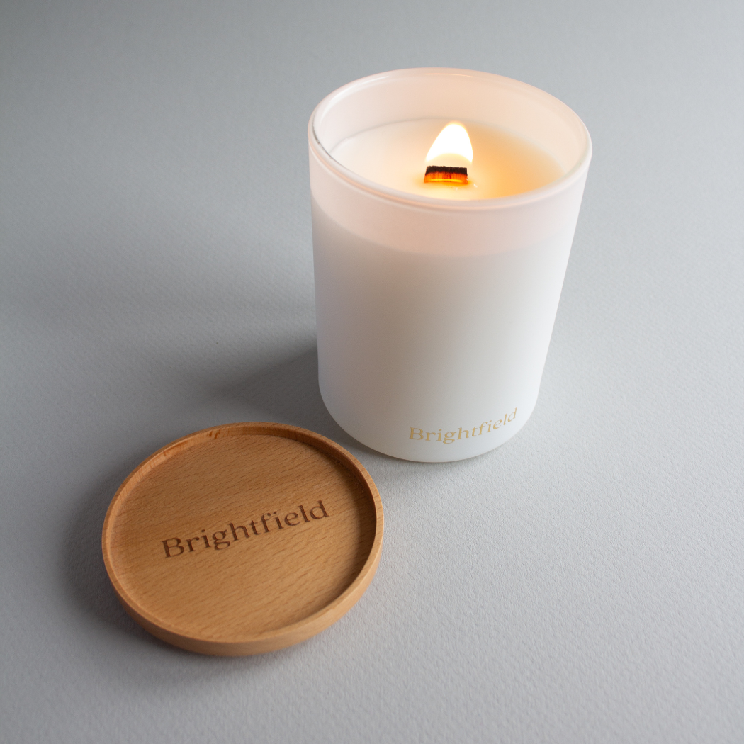 Cabin Non-Toxic Sustainable Coconut Soy Candle w/ Wood Wick