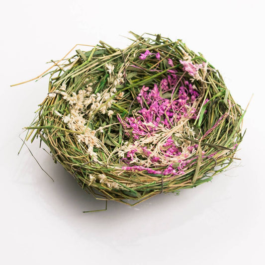 Lavender Bird Nest   Green/Lavender   5x5x1.5