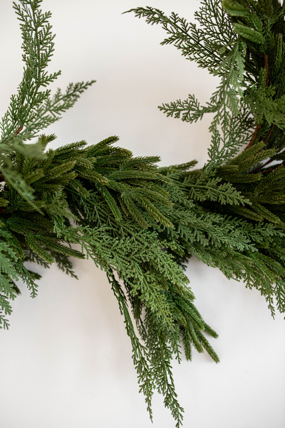 Norfolk & Cypress Mix Real Touch Faux Chrismas Garland 6ft