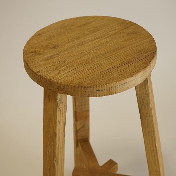 Dobbie Reclaimed Wood Stool