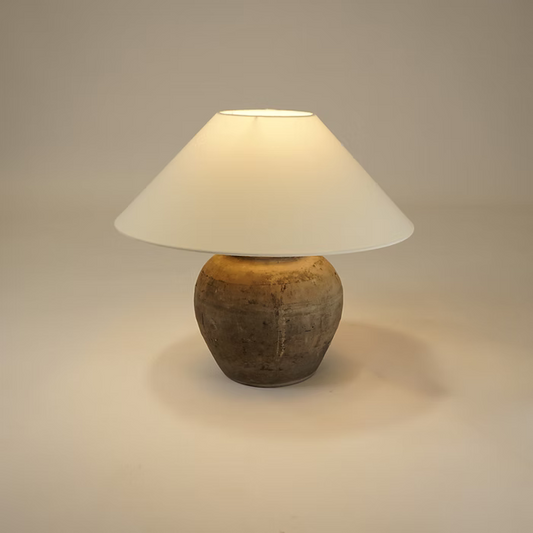 Louis I Medium Vintage Pot Lamp - Empire Shade