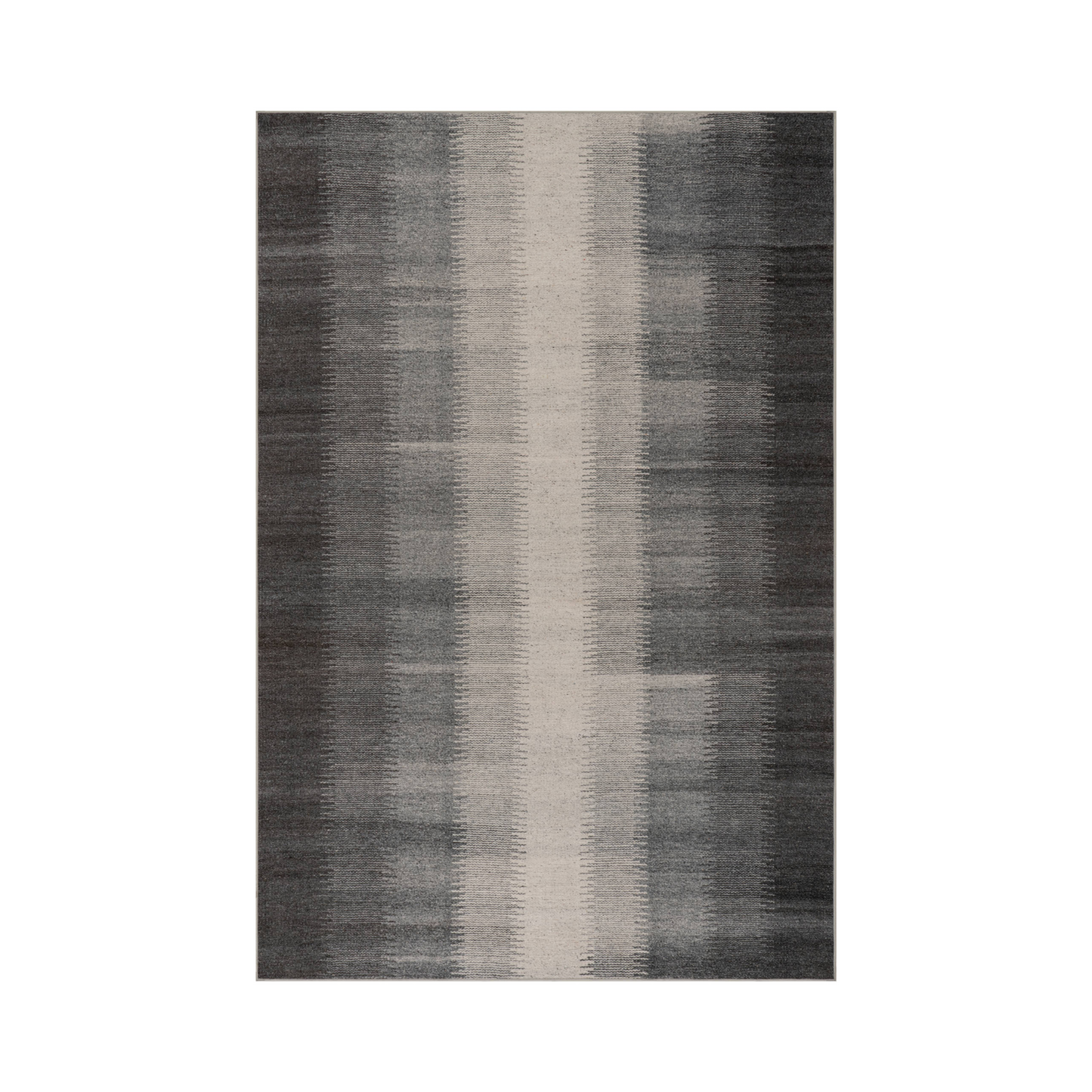 Ronan Ikat Machine Washable Rug | Charcoal