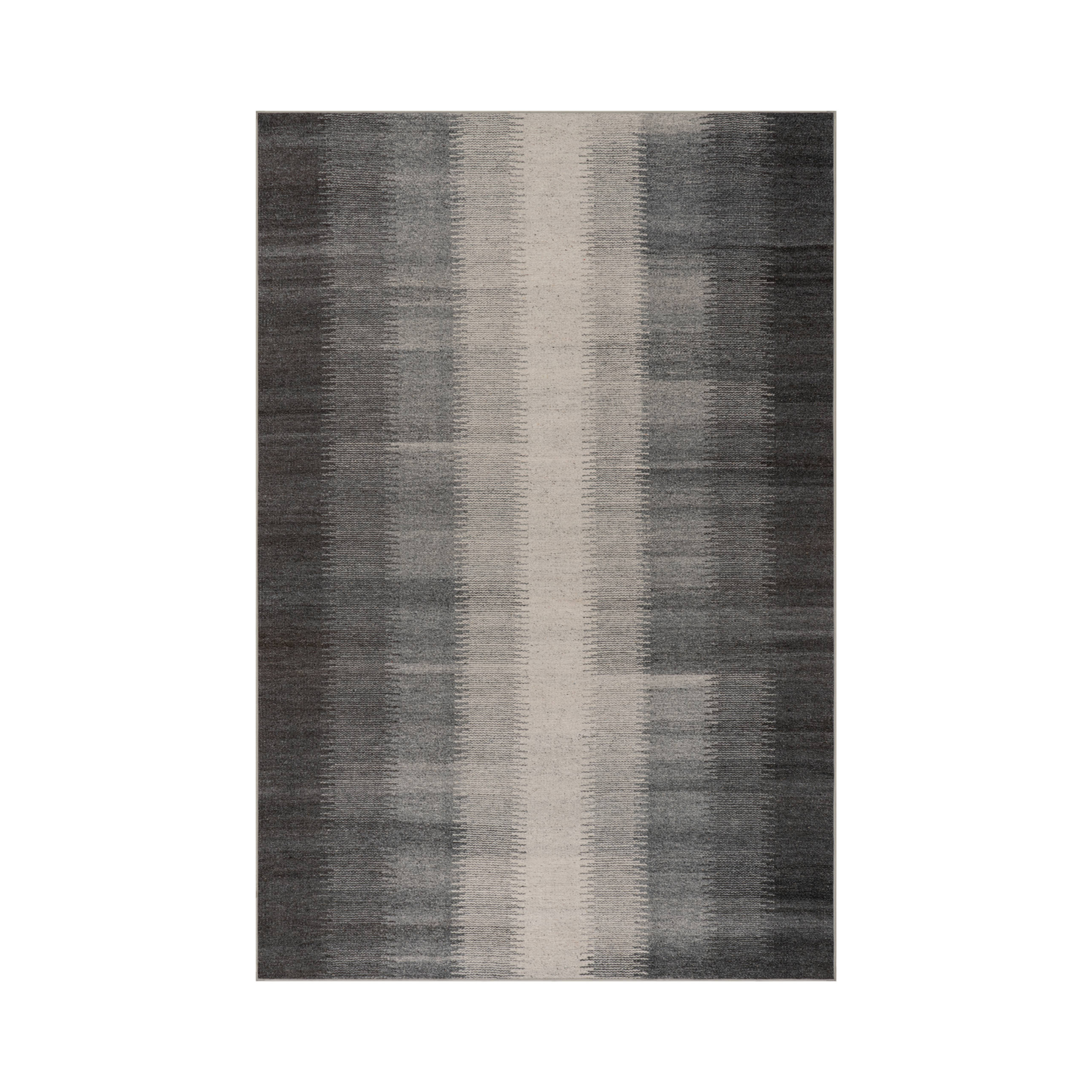 Ronan Ikat Machine Washable Rug | Charcoal