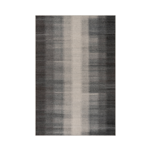 Ronan Ikat Machine Washable Rug | Charcoal