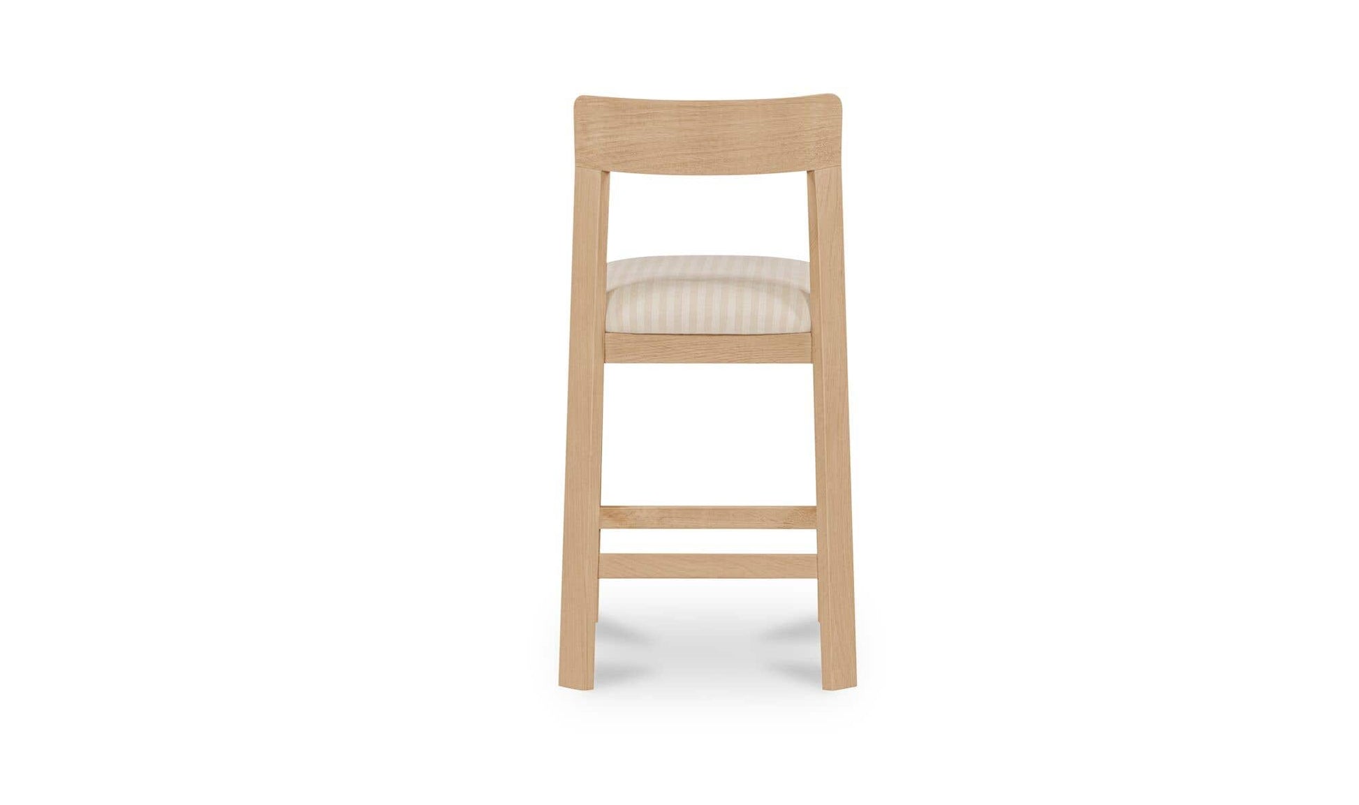 Oli Solid Oak Counter Stool Stripe