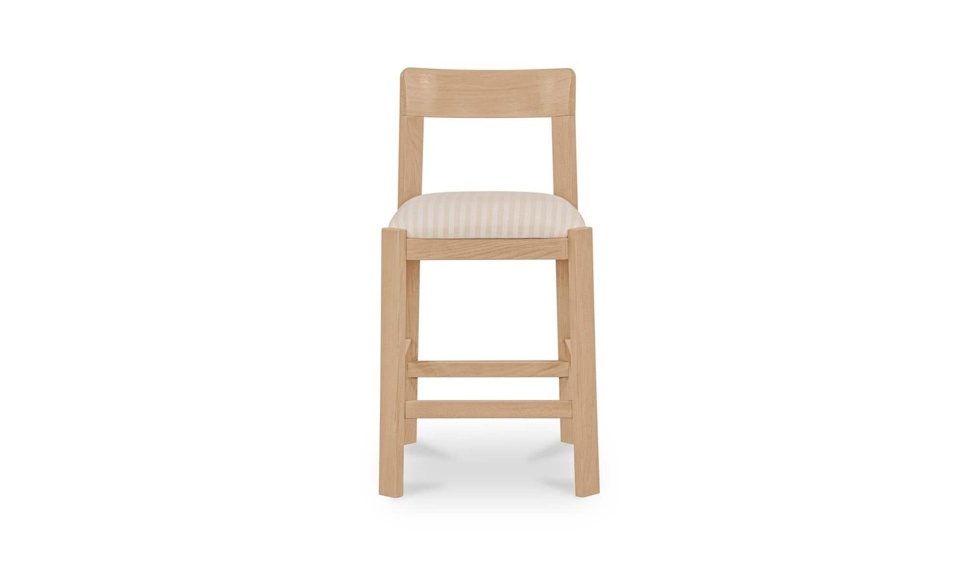 Oli Solid Oak Counter Stool Stripe
