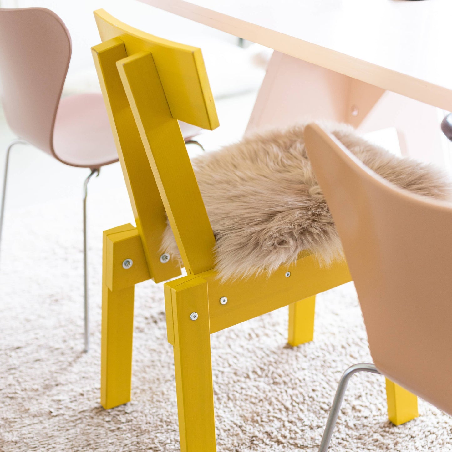 Sheepskin Chair Pad | Natural Wool | 6 Styles | 40 x 40 cm