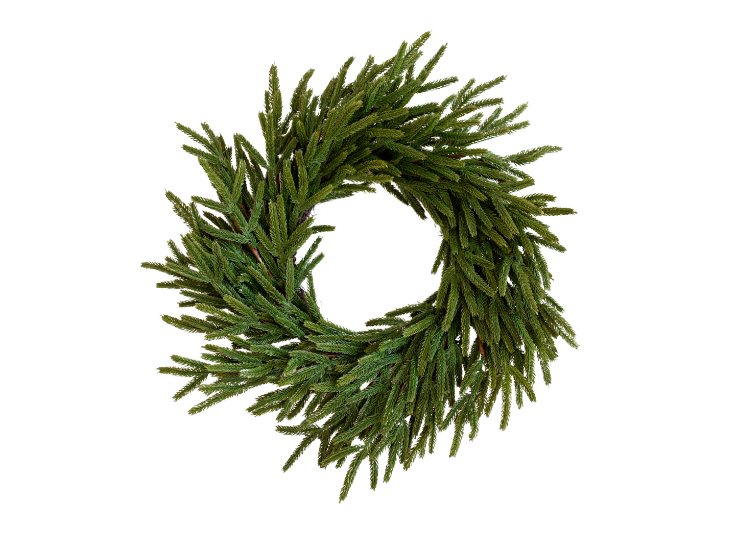 Norfolk Pine Real Touch Faux Christmas Wreath 24" Luxe B Co.