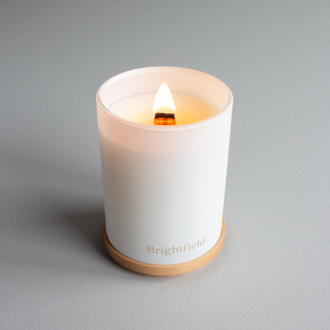 Evergreen Sustainable Coconut Soy Candle with Wooden Wick