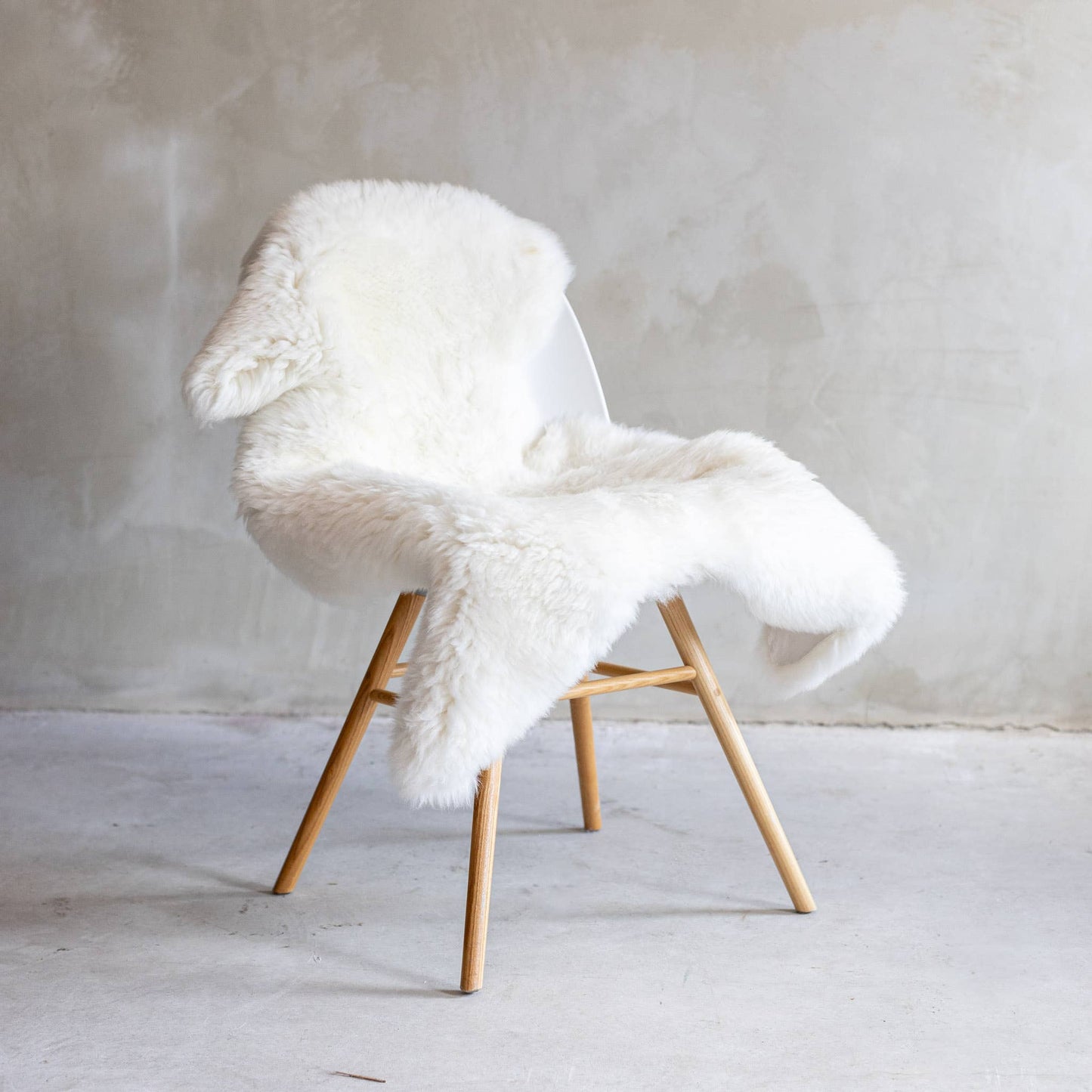 Texel sheepskin white