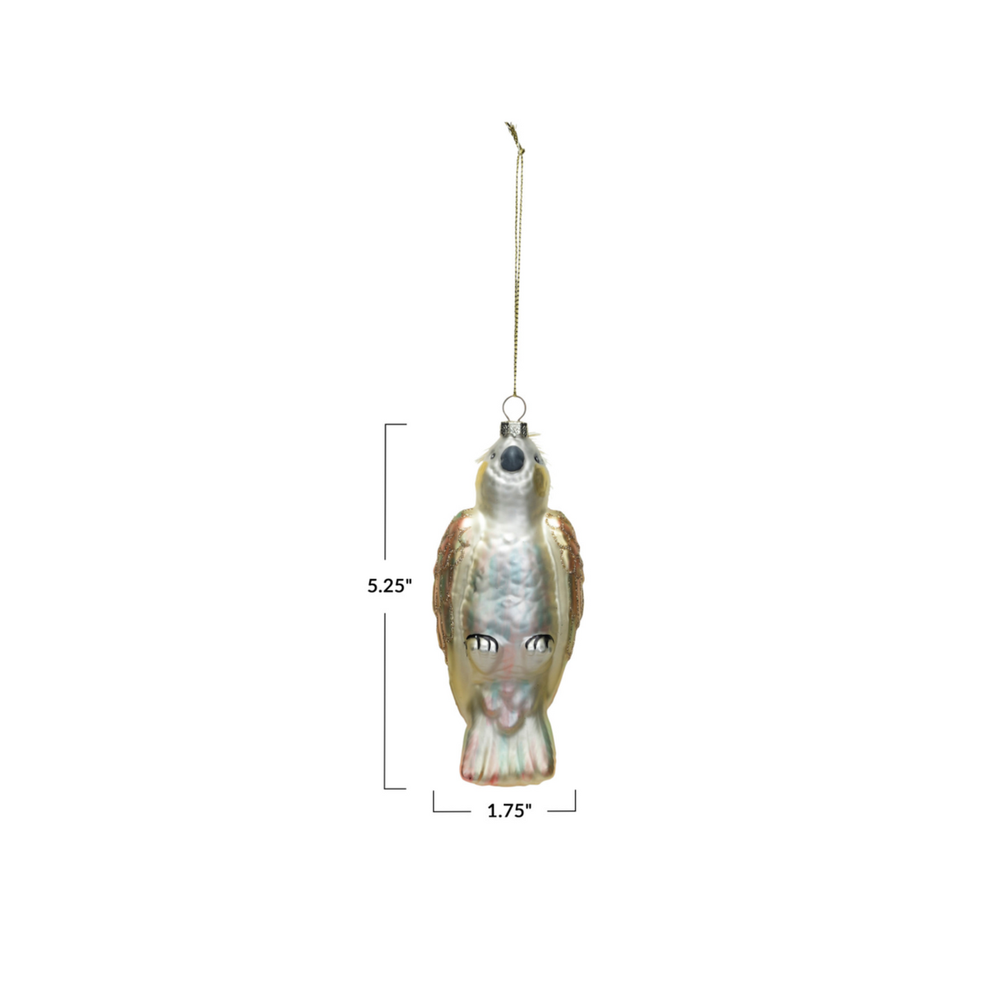 Glass Bird Ornament