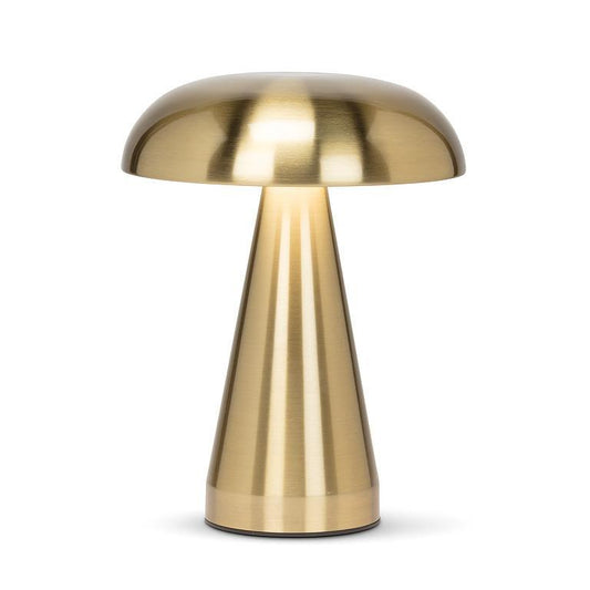 Metallic Mushroom LED Table Lamp