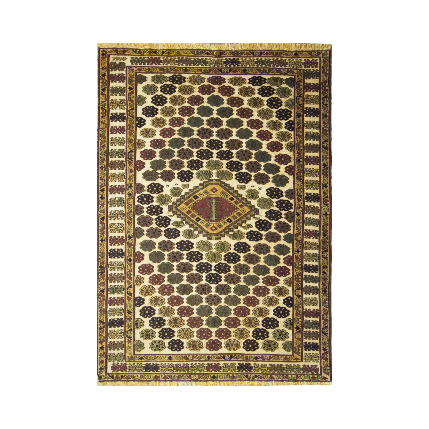 Gouchan Vintage Wool Hand Knotted Persian Rug
