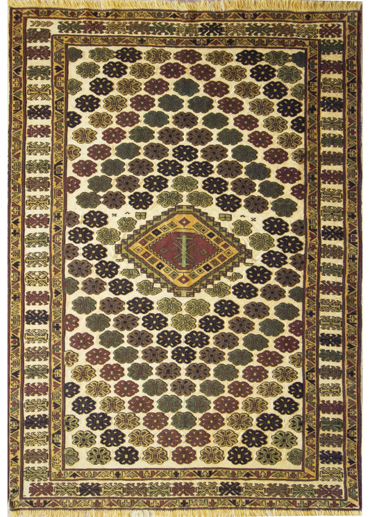 Gouchan Vintage Wool Hand Knotted Persian Rug