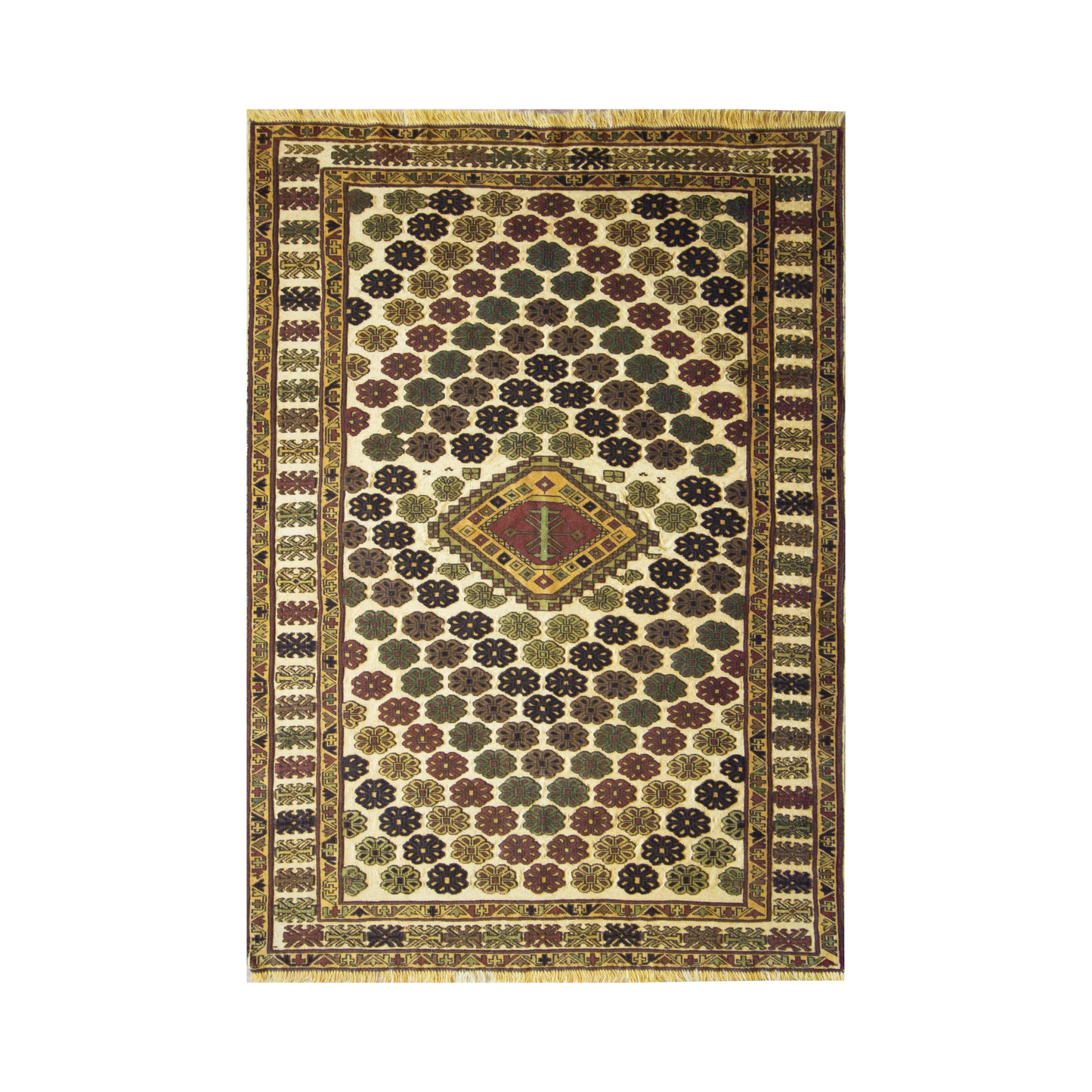 Gouchan Vintage Wool Hand Knotted Persian Rug