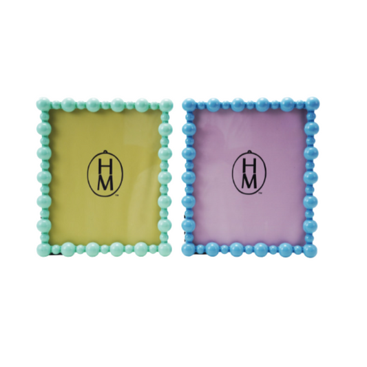 8-3/4"W Painted MDF Photo Frame w Balls