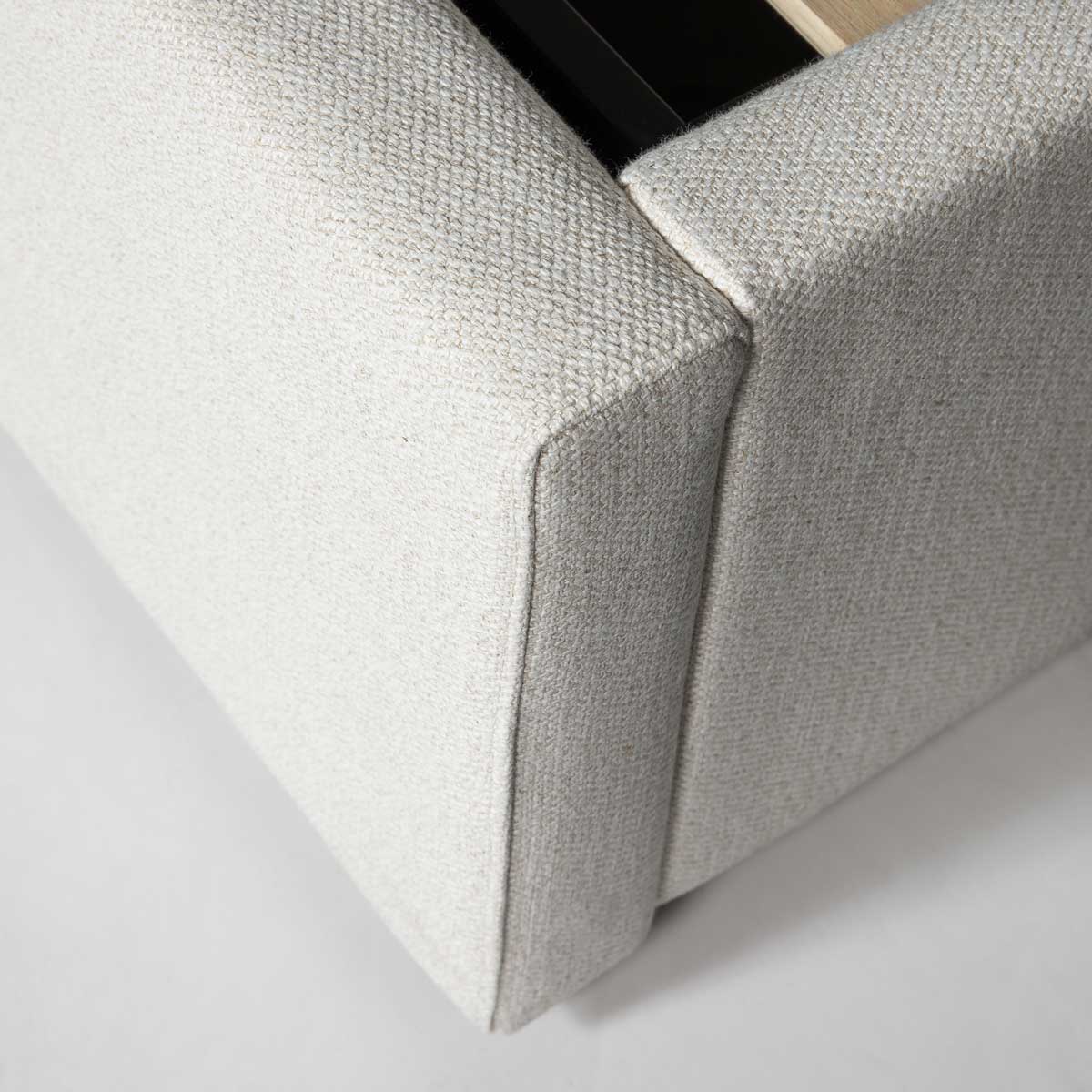 Josie King Storage Bed - Cream
