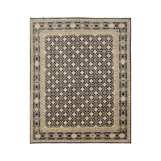 Khotan Multicolor Wool Hand Knotted Pakistani Rug - 8'0" x 10'0" N17639