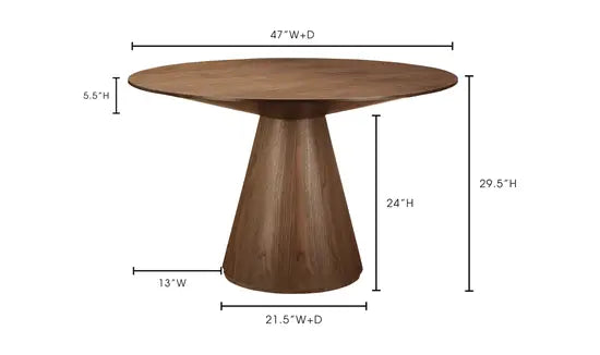 Otego Round Dining Table