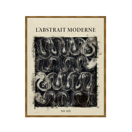 L Abstrait Moderne Noir