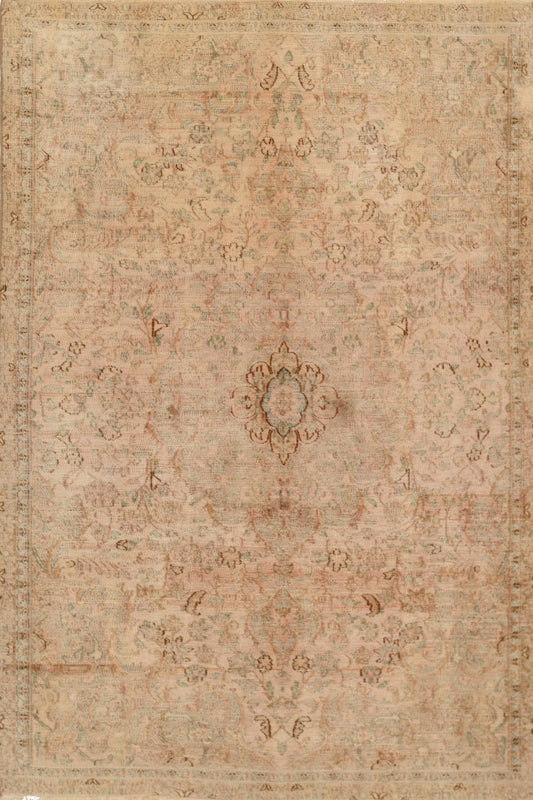 Mahal Overdyed Vintage Hand Knotted Rug
