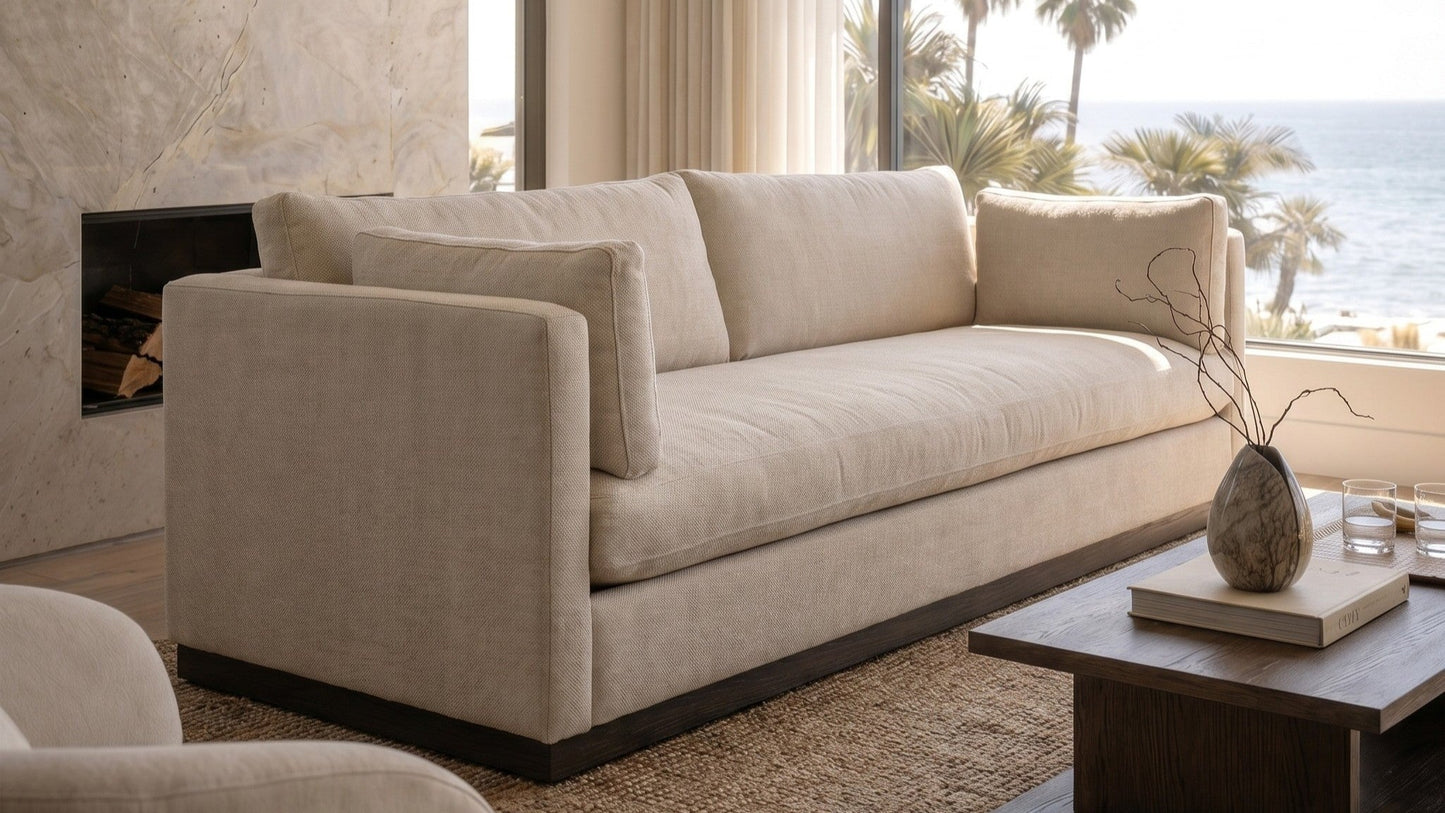 Malibu Ash Wood Plinth Base Sofa Collection