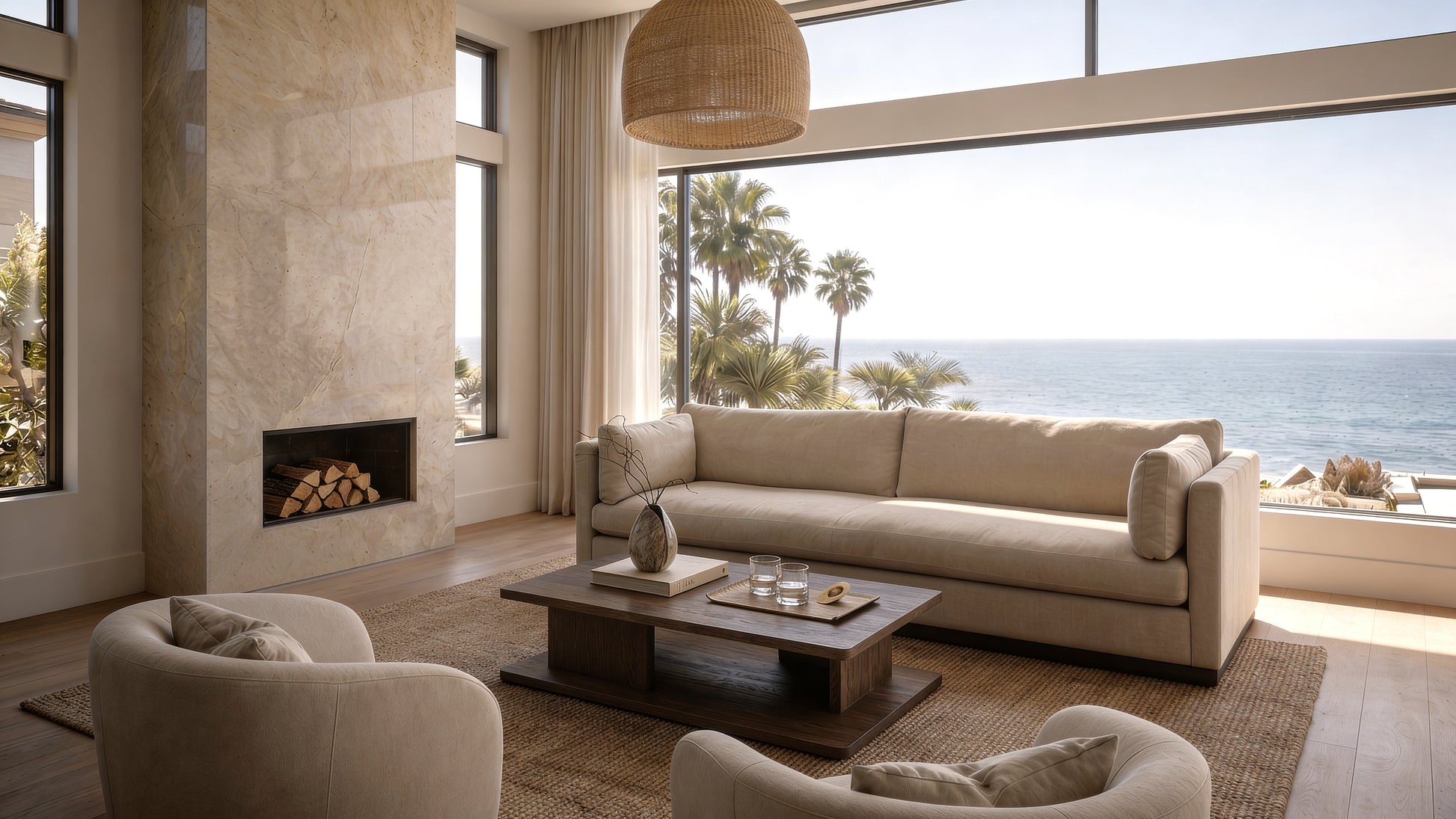 Malibu Ash Wood Plinth Base Sofa Collection
