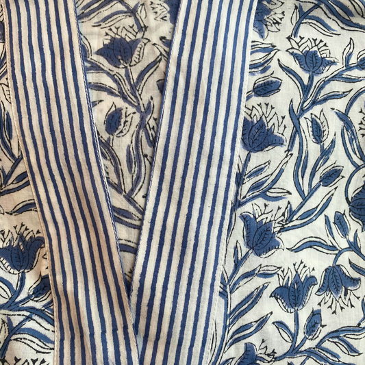 Block Print Cotton Robe