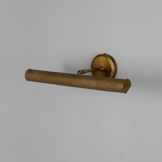Bilbury Adjustable Reeded Brass Picture Light 20" IP20