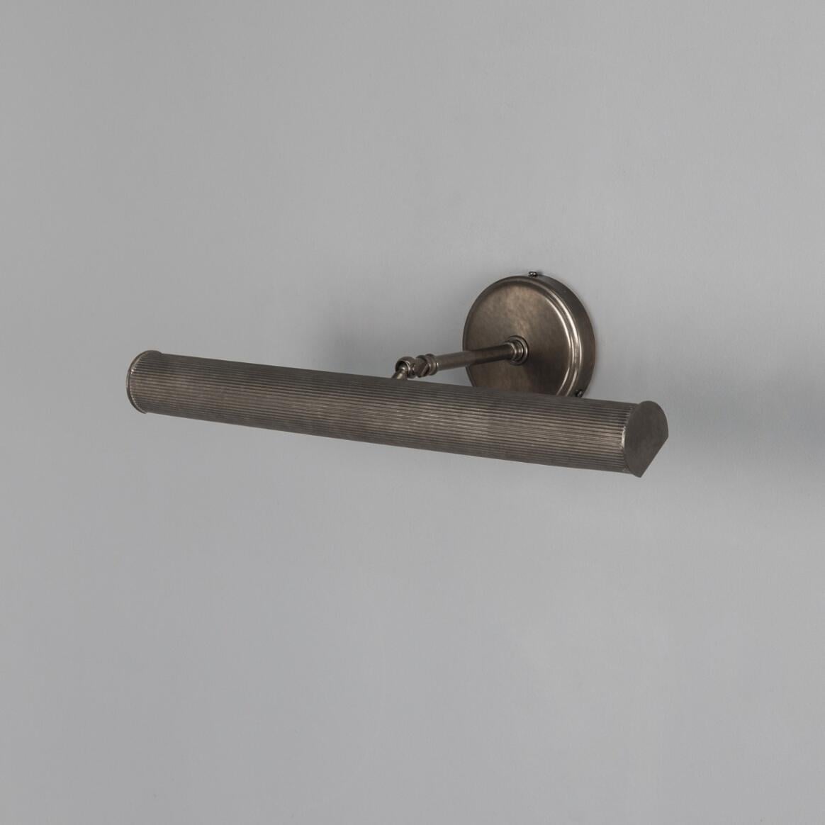 Bilbury Adjustable Reeded Brass Picture Light 20" IP20