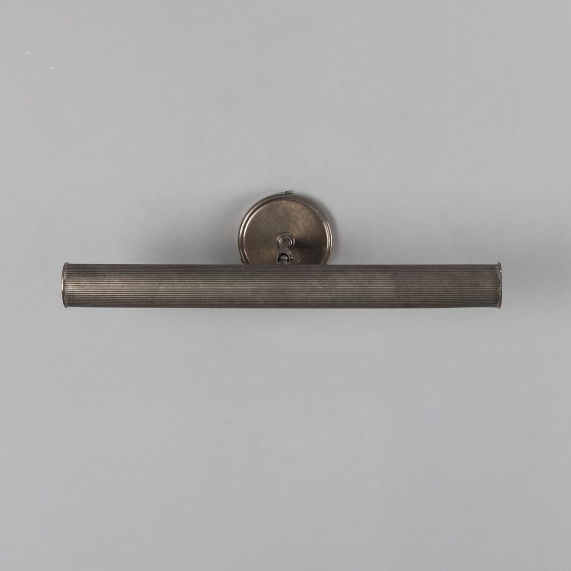 Bilbury Adjustable Reeded Brass Picture Light 20" IP20
