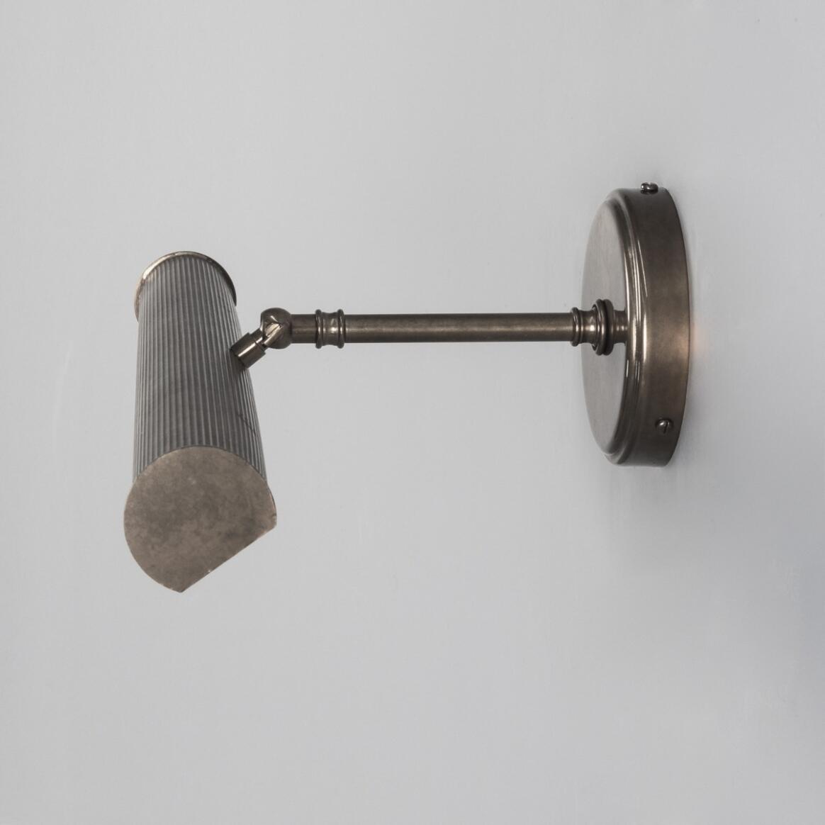Bilbury Adjustable Reeded Brass Picture Light 20" IP20