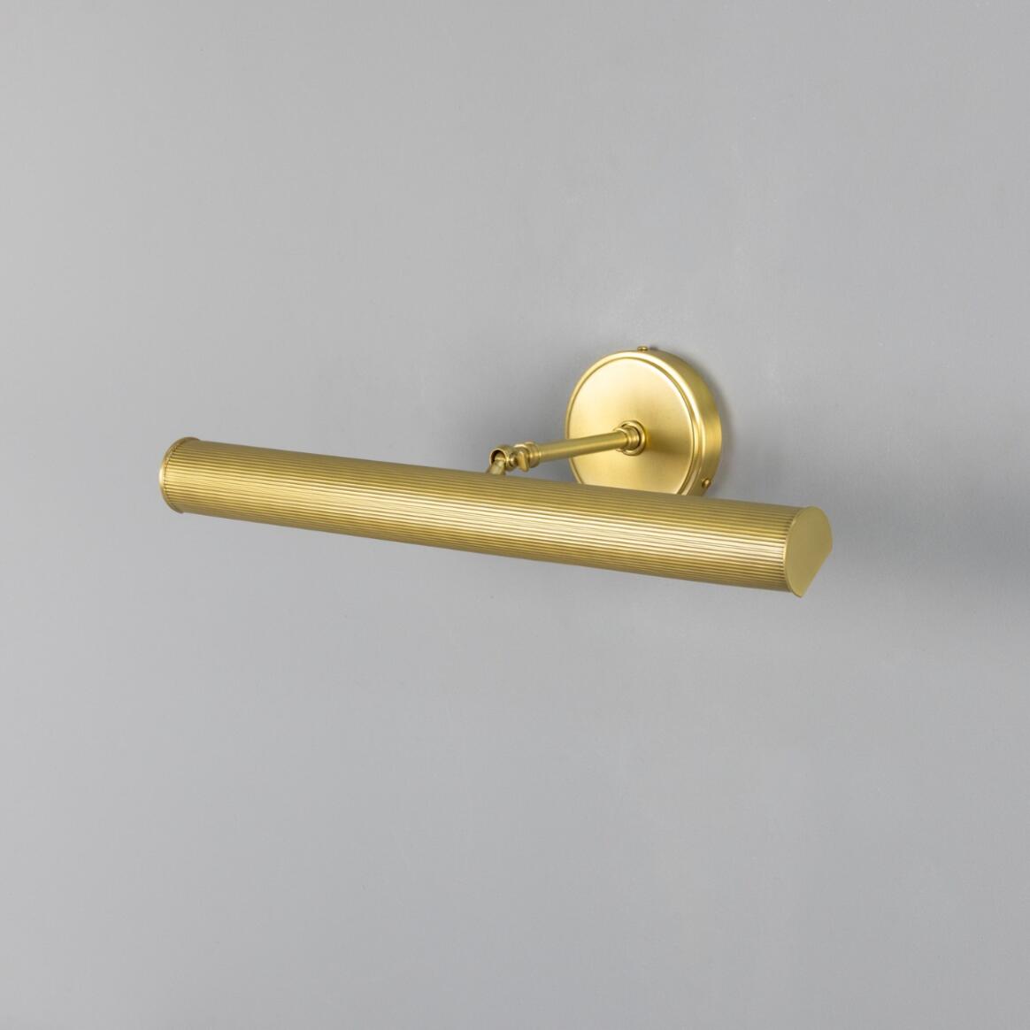 Bilbury Adjustable Reeded Brass Picture Light 20" IP20