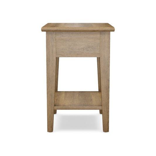 Small Maple End Table with Shelf