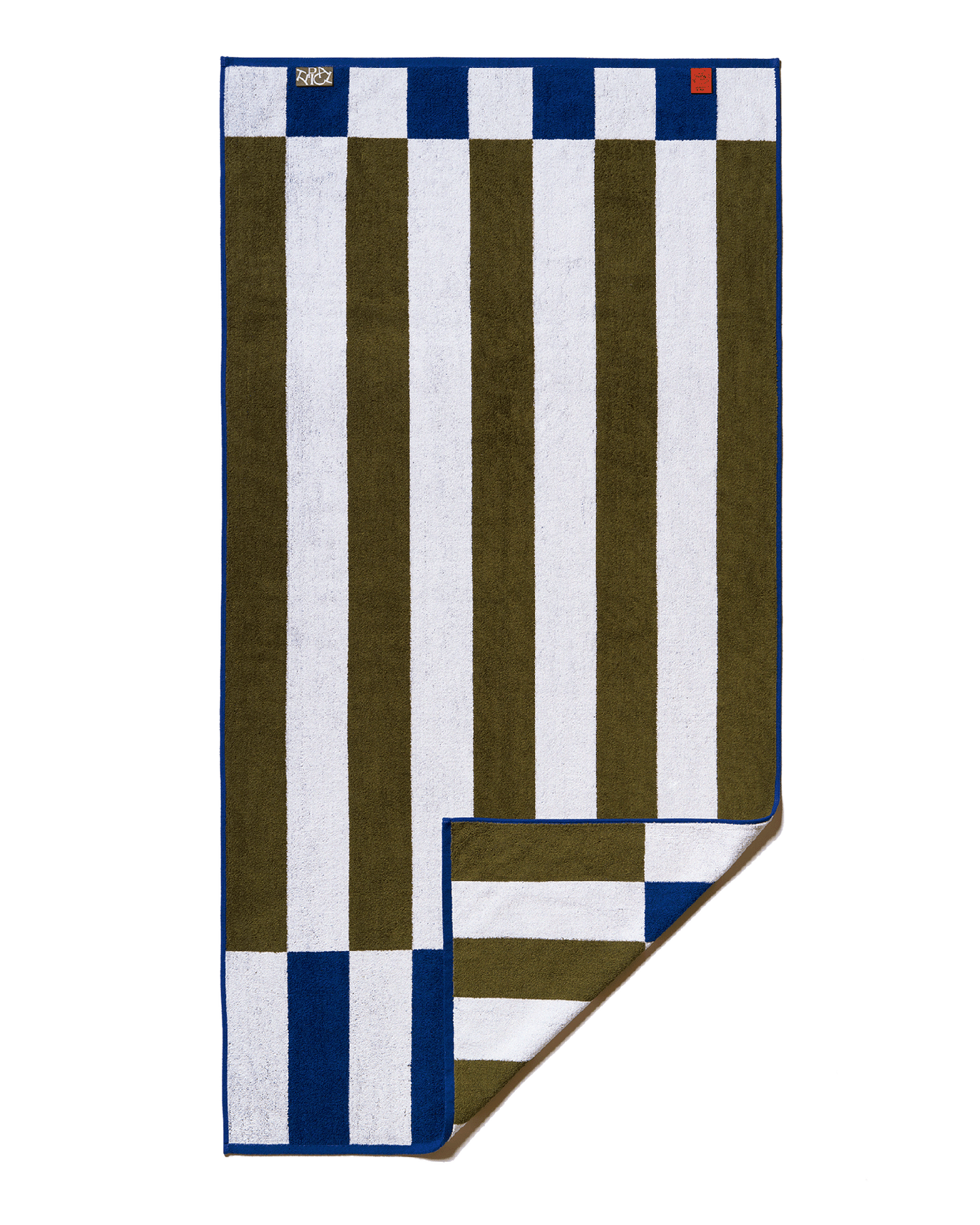Offset Stripe Reversible Jacquard Terry Bath Towel 30x54in