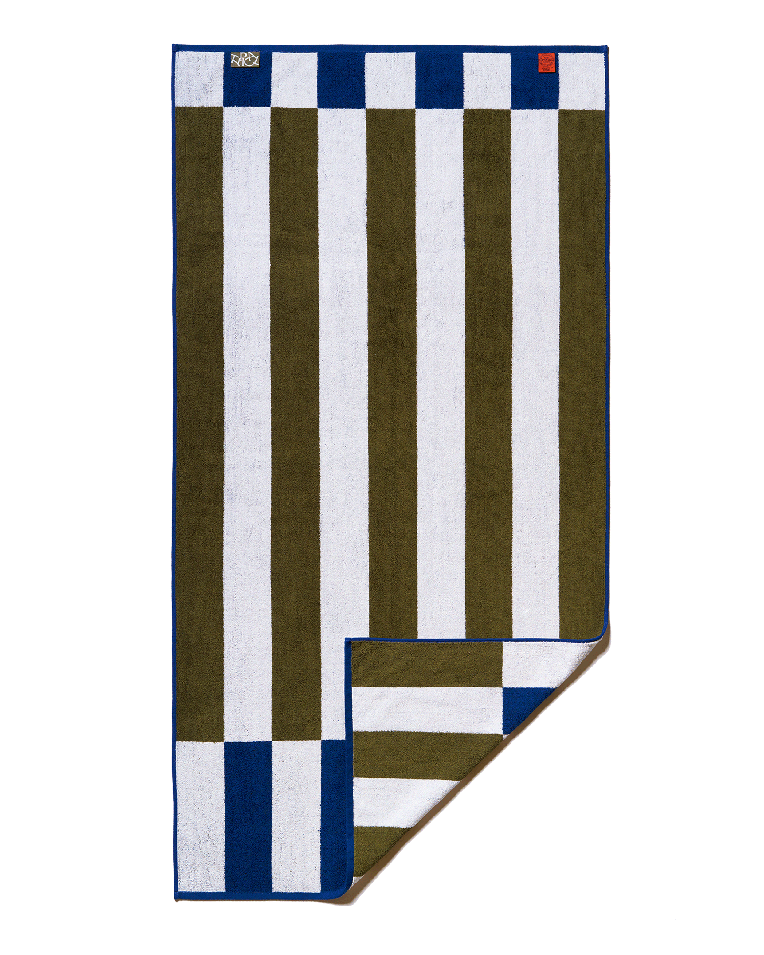Offset Stripe Reversible Jacquard Terry Bath Towel 30x54in