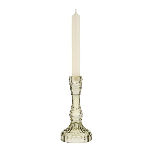 Palazzo Glass Candle holder Moss