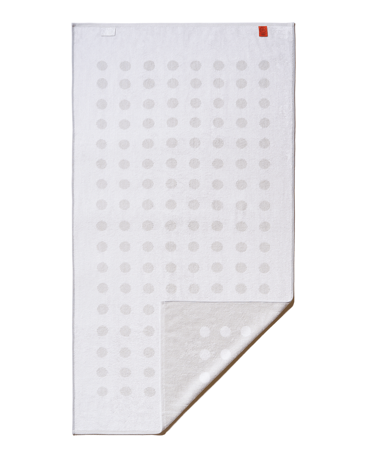 Polka Dot Stretch Bath Towel Ceramic Clay