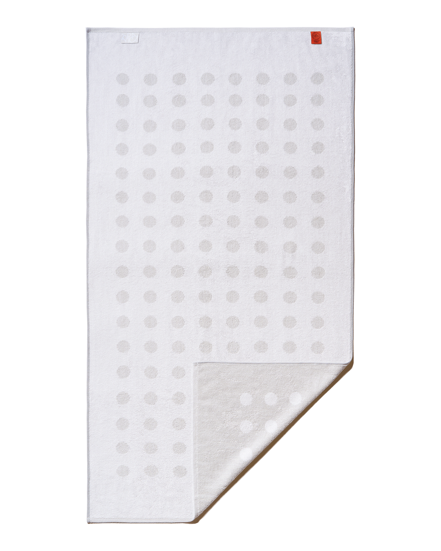 Polka Dot Stretch Bath Towel Ceramic Clay