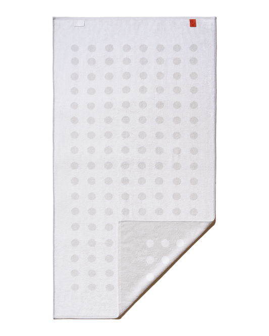 Polka Dot Stretch Bath Towel Ceramic Clay