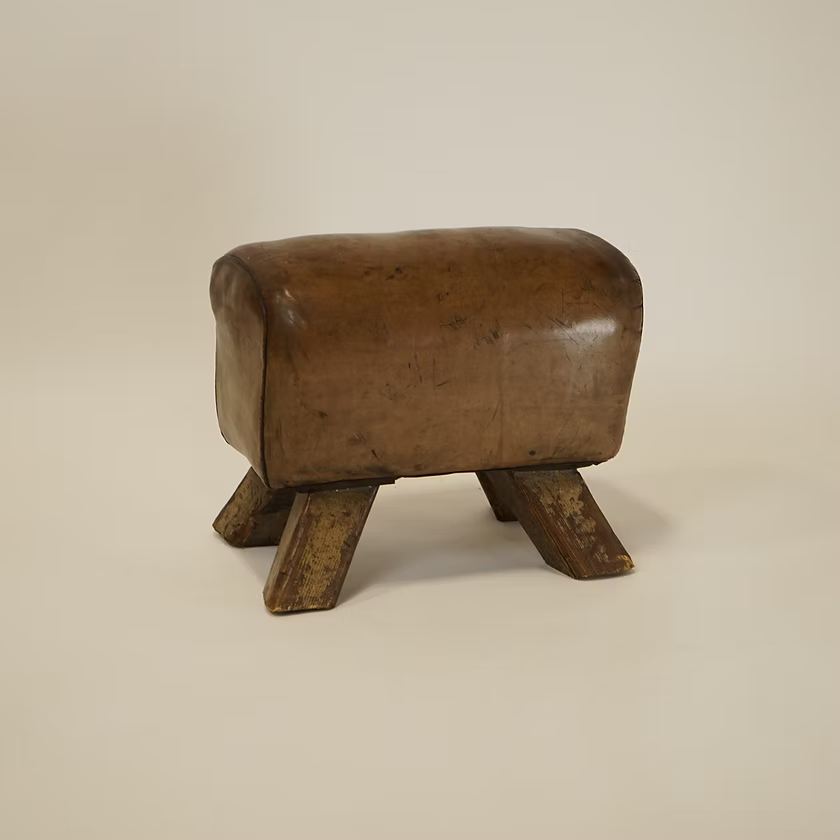 Vintage Leather Pommel Horse | c.1940