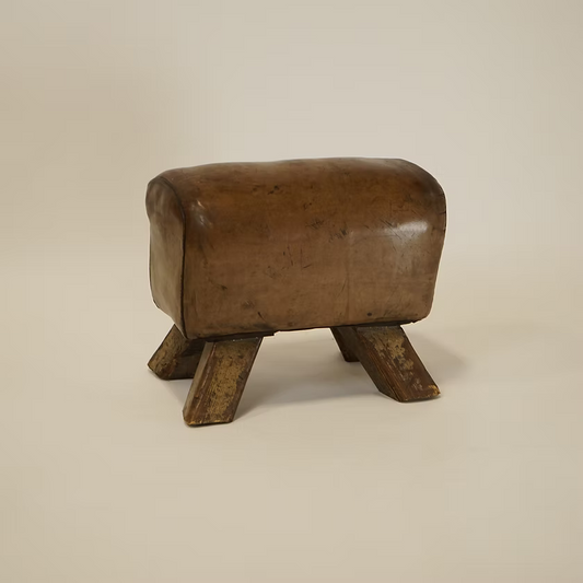 Vintage Leather Pommel Horse | c.1940