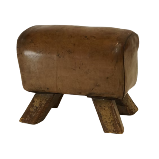 Vintage Leather Pommel Horse | c.1940