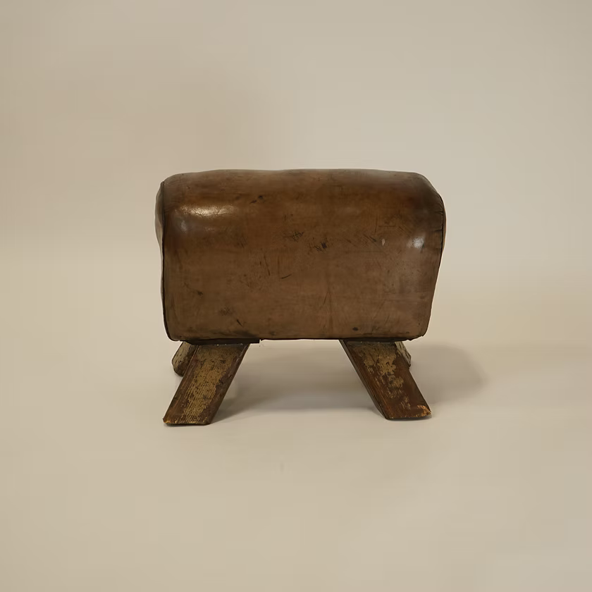 Vintage Leather Pommel Horse | c.1940