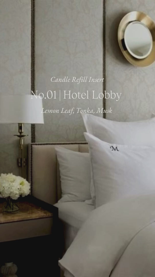 No. 01 | Hotel Lobby Candle Refill Insert