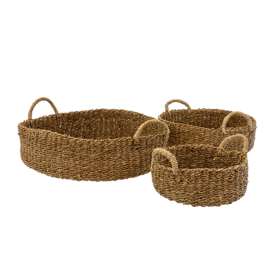 Nest Seagrass Baskets Set/3