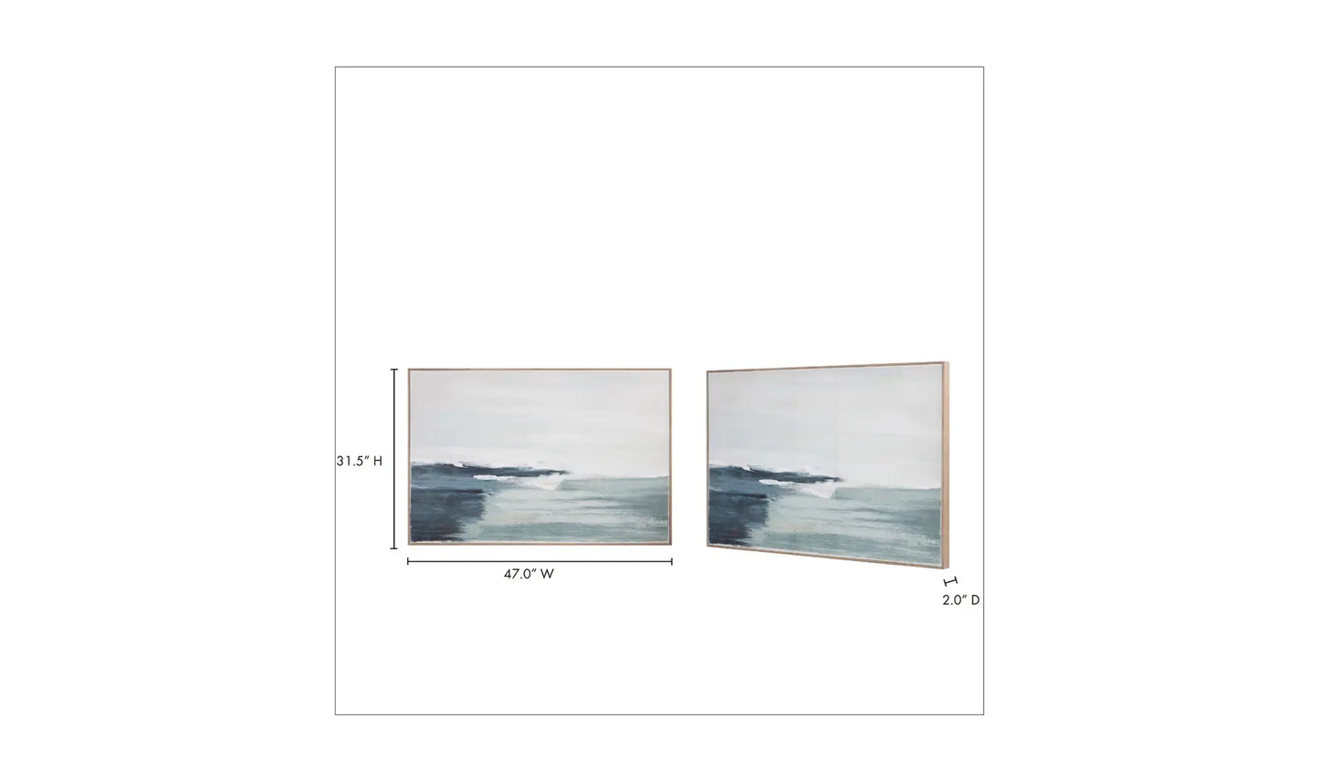 Moe's Home Shoreline Framed Painting Multi