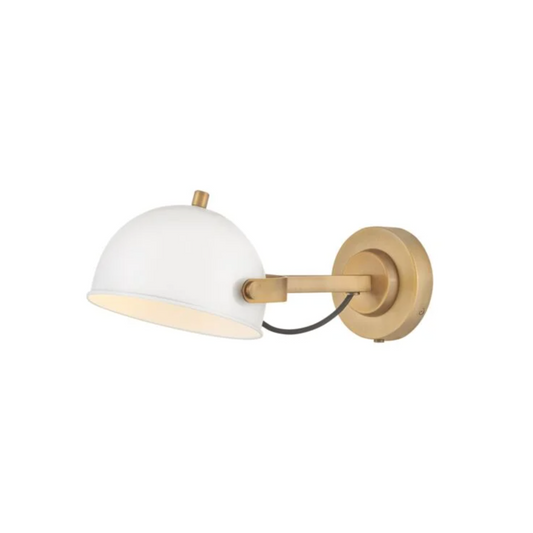 Spence Chalk White Sconce