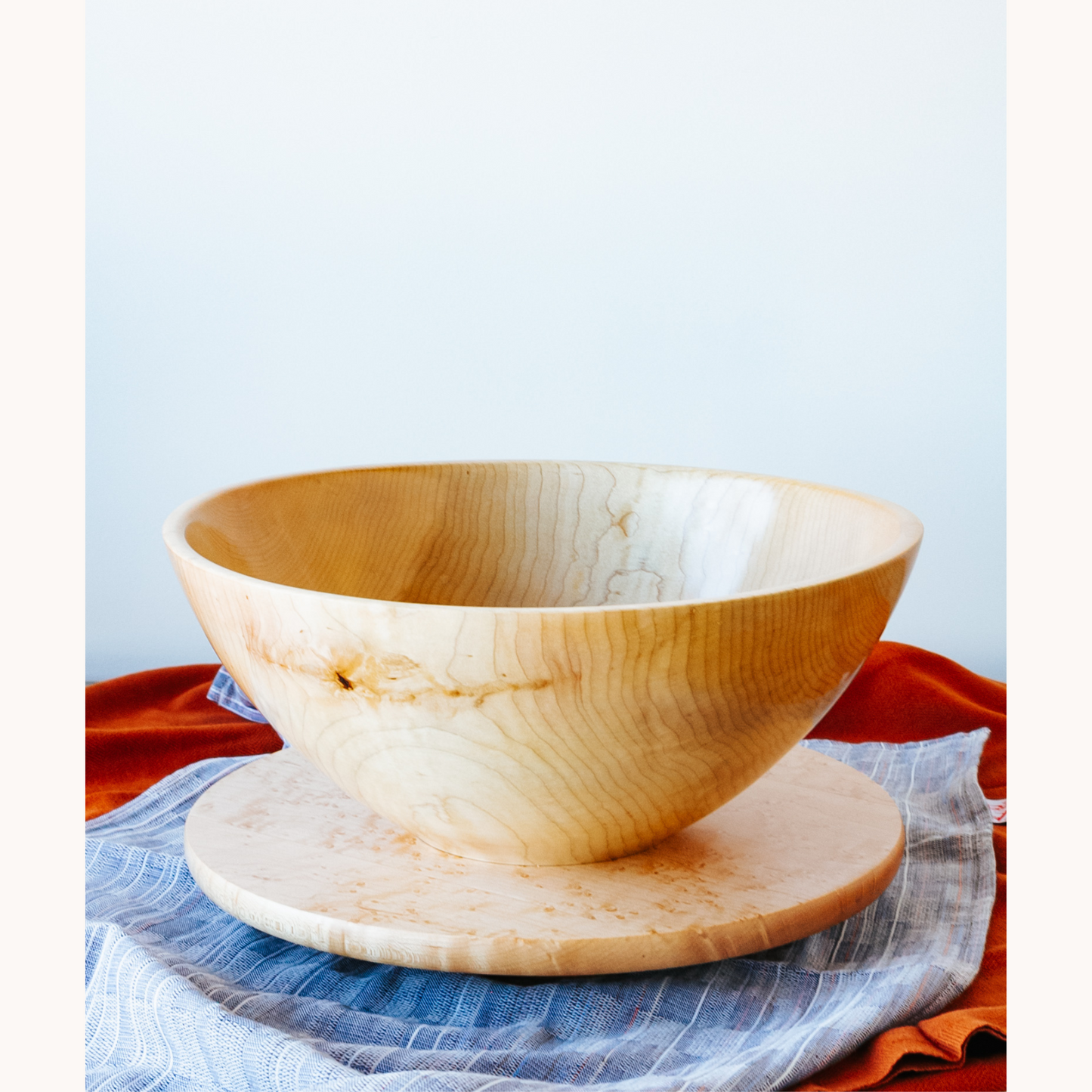 Large Maple Hand Turned Bowl