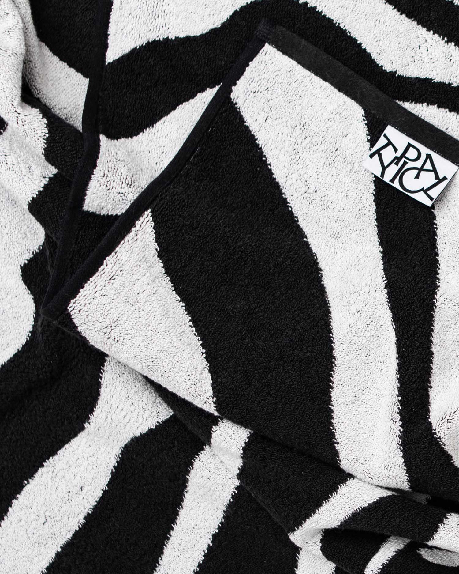 Wild Zebra Stretch Cotton Bath Towel Quick-Dry Jacquard